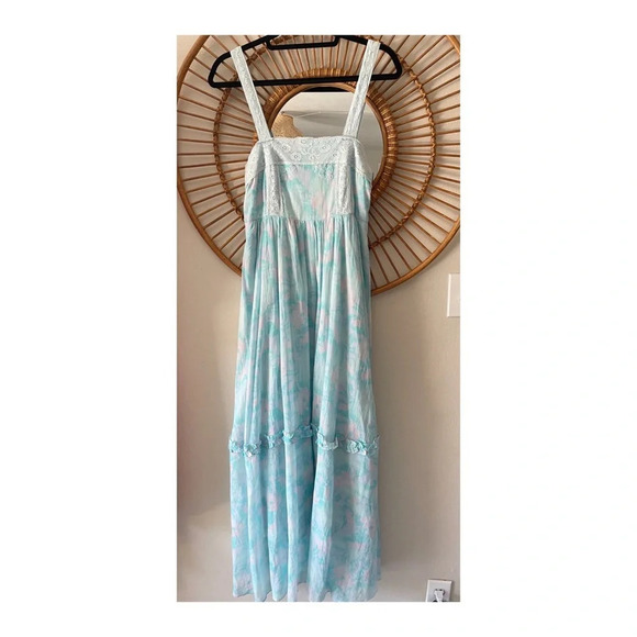 LoveShackFancy Ayala dress in aqua sea Size Small 2 - Picture 2 of 11